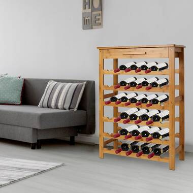 Ikea wood wine online rack